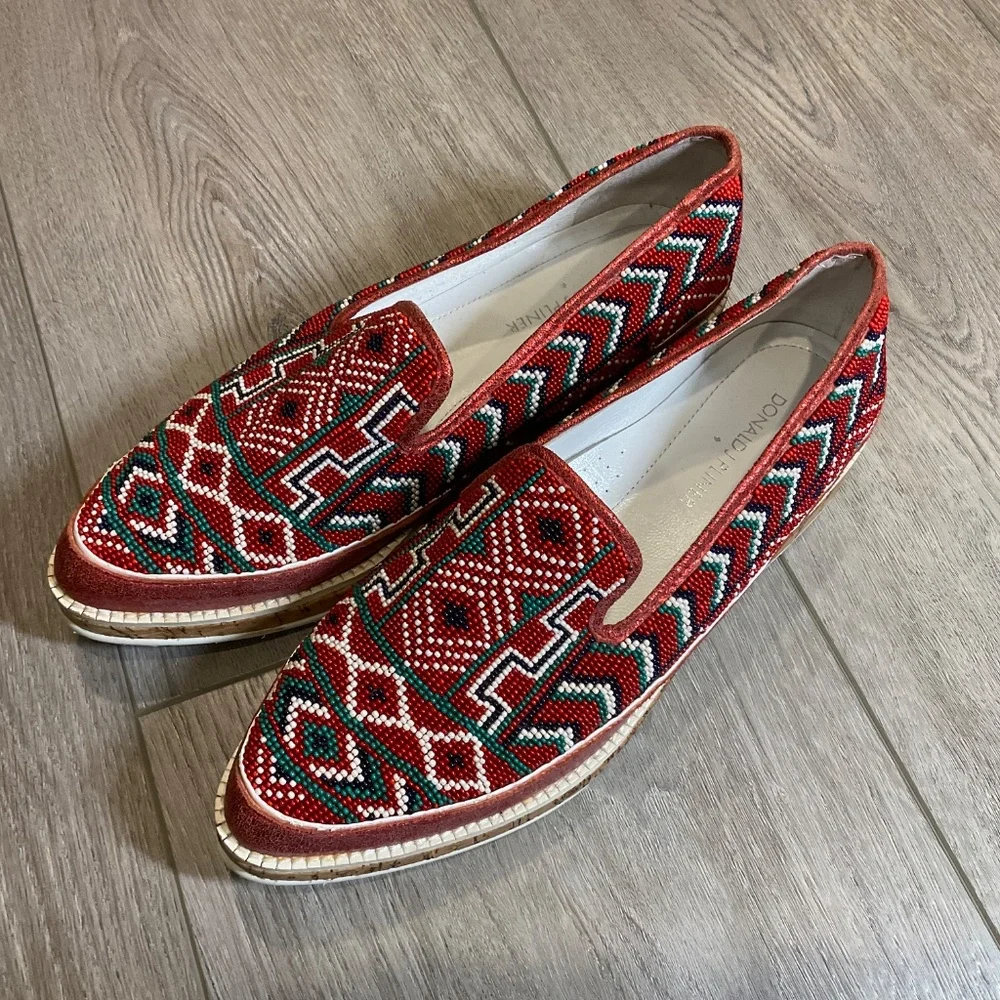 Donald J. Pliner Multicolor Patterned Loafers - Picture 8 of 10